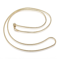 Золотой 304 из нержавеющей стали цепи змея ожерелья, с карабин-лобстерами , золотые, 29.9 дюйм (76 см), 2 мм