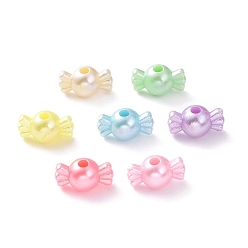 (52) Непрозрачная лаванда Непрозрачные акриловые бусины, конфеты, разноцветные, 7.5x14x8 мм, отверстие : 2.5 мм, Около 1470 шт / 500 г