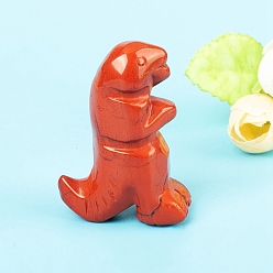 Красный Камень Резные фигурки динозавров из натуральной красной яшмы, для домашнего офиса настольный орнамент фэн-шуй, 50.8 мм