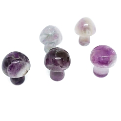 Аметист Фигурки целебных грибов из натурального аметиста, Украшения из камня с энергией Рейки, 20 мм