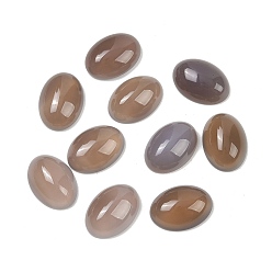 Натуральный Агат Серый натуральный агата кабошоны, овальные, серые, 18x13x5~6.5 мм