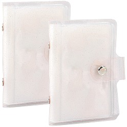 Лавандовый румянец 2мини-книжка-держатель для фотокарт из ПВХ, прямоугольные, лавандовый румянец, 102x80x15 мм