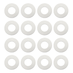 Platinum Blank Aluminum Engraving Name Plate, Business Card Blanks, Ring Shape, Platinum, 25x1.5mm, Inner Diameter: 12.5mm, 30pcs/box