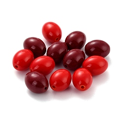 (52) Непрозрачная лаванда Овальные непрозрачные стеклянные бусины, разноцветные, 12.5x10 мм, отверстие : 1.6 мм