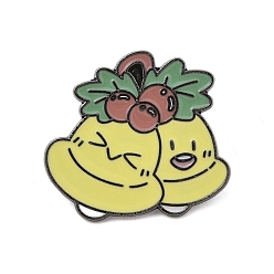 Christmas Bell Рождественская тема цинковый сплав эмалированная брошь-булавка для рюкзака одежда, Рождественский колокольчик, 24.5x27 мм