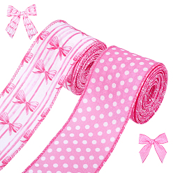 Mixed Shapes 2рулоны 2 стили полиэфирные ленты, аксессуары для одежды, разнообразные, 2-3/8 дюйм (60 мм), 1 рулон / стиль