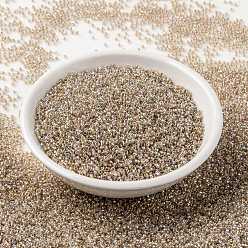 (RR3191) Silverlined Light Blush AB MIYUKI Round Rocailles Beads, Japanese Seed Beads, 15/0, (RR3191) Silverlined Light Blush AB, 1.5mm, Hole: 0.7mm, about 250000pcs/pound