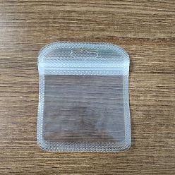 Weiß Rechteckige, wiederverschließbare Kunststoffverpackungsbeutel, selbstdichtender Beutel, weiß, 11x7 cm, einseitige Dicke: 2.3 mil(0.06mm), 50 Stück / Beutel