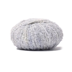 Светлый Стально-синий Полиэфирная пряжа, для ткачества, вязание крючком, светло-стальной синий, 1~2 мм, около 218.72 ярдов (200 м) / моток