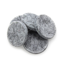 Light Grey Fibre Perfume Pads, Essential Oil Diffuser Locket Pads, Flat Round, Light Grey, 2.2cm