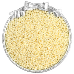 Бланшированный Миндаль Стеклянный бисер непрозрачных цветов, плоско-круглые, бланшированный миндаль, 2 мм, о 1100 шт / комплект