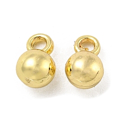 Золотой Стойки обшивки латунные подвески, падение удлинителя цепи, долговечный, без свинца и без кадмия, круглые, золотые, 6x4 мм, отверстие : 1.2 мм