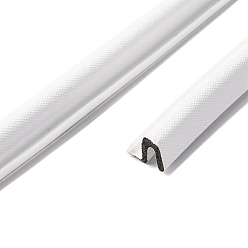 Blanc Bande d'étanchéité en plastique PU, pour fente de porte, espace de fenêtre, isolation phonique et lumineuse, blanc, 13.5x11mm