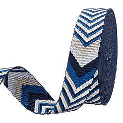 Синий Стрелки полиэстерная лента, для аксессуаров для одежды, украшение подарка, синие, 1-1/2 дюйм (38 мм), около 10.00 ярдов (9.14 м) / шт