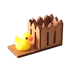 Седло Коричневый Мини модель деревянного забора, аксессуары для кукольного домика с микро-ландшафтом, притворяясь опорными украшениями, седло коричневый, 42x20x24 мм