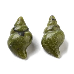 Southern Jade Резные фигурки из натурального южного нефрита, для украшения рабочего стола домашнего офиса, формы раковины, 36~38x20.5~22x17~19.5 мм