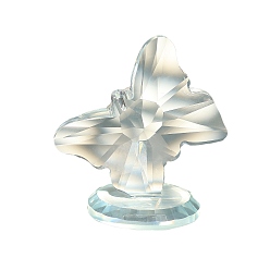 Прозрачный Стеклянные бабочки-декорации, украшение домашнего офиса, прозрачные, 75x85 мм