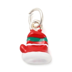 Другие Подвески из эмалевого сплава с рождественской тематикой, с целью перехода в кольце, перчатки, 15x11x6.5 мм, отверстие : 5 мм