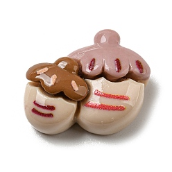 Acorn Осенняя непрозрачная растительная смола декодирует кабошоны, желудь, 17.5x21.5x8.5 мм