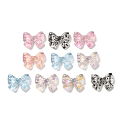 (52) Непрозрачная лаванда Кабошоны из смолы, бантом, разноцветные, 17x21.5x6.5 мм