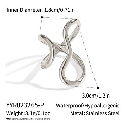 Нержавеющая Сталь Цвет Регулируемые 304 открытые манжеты из нержавеющей стали для женщин, цвет нержавеющей стали, 30 мм, внутренний диаметр: 18 мм