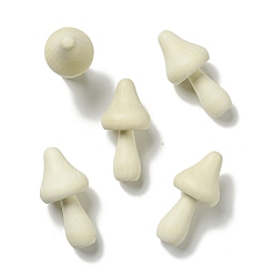 Бежевый Незавершенные деревянные витрины, поделки для детей, гриб, бежевые, 33x71 мм