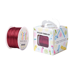 (123L) Белый крем непрозрачный блеск Нейлоновая нить, для китайского решений узлов, круглые, огнеупорный кирпич, 1 мм, о 100yards / рулон (91.44 м / рулон), 300 фут / рулон