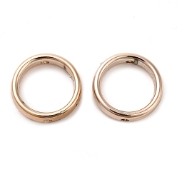 Розовое Золото Ccb пластиковые бусины в оправе, розовое золото , 15x3.5 мм, отверстие : 1.6 мм