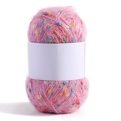 Flamingo 50g 40% Polyester und 60% Acrylfaser, weiches Mohairgarn, Kugelgarne, Tweedgarn, Schals, Pullover, Schals, Mützen, Häkelgarn, Flamingo, 2 mm