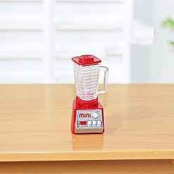 Красный Украшение мини-соковыжималки из сплава и смолы, для кукольных аксессуаров, притворяющихся опорными украшениями, красные, машина: 19x26x20мм, бутл: 23x30мм