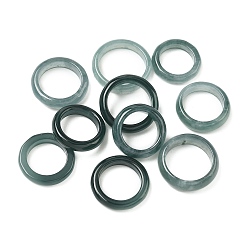 Жадеит Кольца из натурального жадеита, 14~17x3~4.5 мм, внутренний диаметр: 9~14 мм