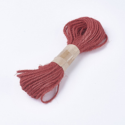 Красный Джутовый шнур, джутовая струна, джутовый шпагат, для изготовления ювелирных изделий, красные, 1.5~2 мм, 10 м / пачка