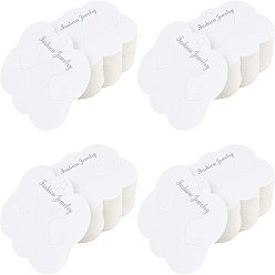 Creamy White Cardboard Hair Clip Display Cards, Creamy White, 6.9x8.5cm