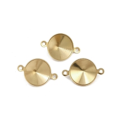 Золотой 304 подвески из нержавеющей стали, ионное покрытие (ip), конус, золотые, пригодный для стразов 10 мм, 10.5x16.5x3.5 мм, отверстие : 1 мм