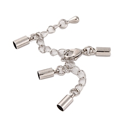 Платина Стойка с покрытием латунные концы с цепью, без кадмия и без свинца, долговечный, платина, 84 мм