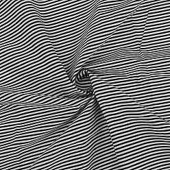 Black 1Pc Stripe Pattern Cotton Fabric, for Clothing Accessories, Black, 160x100x0.02cm