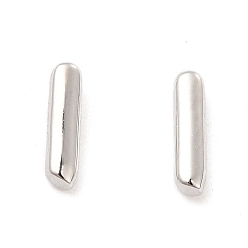 Letter I Серьги-гвоздики с ажурными буквами из латуни, серьги-буквы в форме воздушных шаров для женщин, платина, без свинца и без кадмия, letter.i, 7x2x1.5 мм, штифты : 0.8 мм