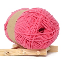 Hot Pink Cotton Cord, Twisted Cotton Rope, For DIY Crafts Handmade Project, Hot Pink, 2.5mm