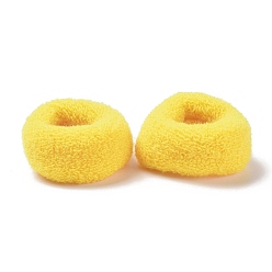 Gelb Mädchen Haar-Accessoires, Pferdeschwanzhalter, elastischen Haargummis, Gelb, 43.5~47x20 mm, Innendurchmesser: 25 mm