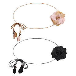 (52) Непрозрачная лаванда 2 шт. 2 цветные тканевые цветочные обертки из вощеного шнура для платьев, пояса для женского украшения, разноцветные, 1690 мм, 1 шт / цвет