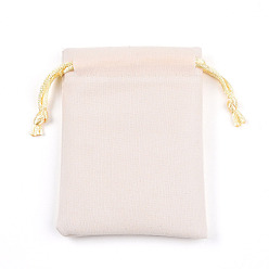 Бежевый Мешочки для бархата, шнурок сумки, бежевые, 9.2~9.5x7~7.2 см