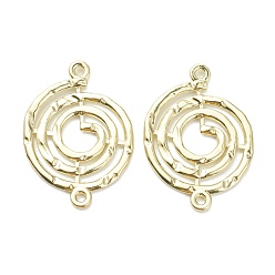 Light Gold Соединители звеньев сплава, вихревые, золотой свет, 26x18.5x1.5 мм, отверстие : 1.2 мм