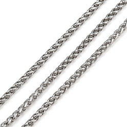 Нержавеющая Сталь Цвет 304 из нержавеющей стали цепи пшеницы, несварные, с катушкой, цвет нержавеющей стали, 2~2.5 мм