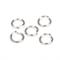Нержавеющая Сталь Цвет Не тускнеет 304 открытые соединительные кольца из нержавеющей стали, круглые, цвет нержавеющей стали, 12 датчик, 15x2 мм, внутренний диаметр: 11 мм