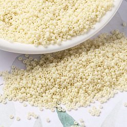 (RR492) Opaque Dark Cream Миюки круглые бусины рокайль, японский бисер, 15/0, (rr 492) непрозрачный темный крем, 15/0, 1.5 мм, отверстия : 0.7 mm, около 250000 шт / фунт