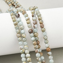 Шушан Камень Натуральный камень Шушан бисер нитей, круглые, класс А, 4.5 мм, отверстие : 1 мм, около 90 шт / нитка, 15.12'' (38.4 см)