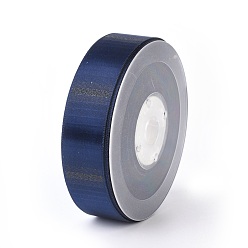 Прусский Синий Двухсторонние полиэфирные атласные ленты, берлинская лазурь, 1 дюйм (25 мм), о 100yards / рулон (91.44 м / рулон)