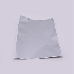 Silver Adhesive Sticker Coated Scratch Off Film Password Sticker, DIY Scraping Award Card, Rectangle, Silver, 277x211x0.1mm