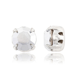 00030 270 Labrador Preciosa® maxima crystal в пришивной чашке, чешский хрусталь, с настройками латуни, 719 37 080 шатон (круглый), серебряные, 00030 270 лабрадор, ss 34 (7.05~7.25 мм)