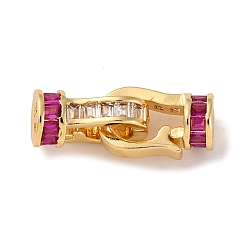 Настоящее золото 18K Латунные микро проложить кубического циркония раз за застежками, без никеля , реальный 18 k позолоченный, 20 мм